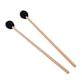 Xnukaw Bacchette in Lana per Marimba, Xilofono, Testa in Gomma 43 Cm