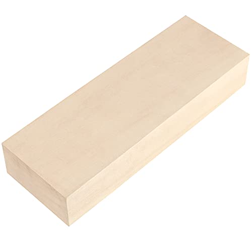 SENJEOK 2 Packs 10 x 3.5 x 1.7 Inch Basswood Carving Blocks, Natural Carving Blocks, Unfinished Basswood Blocks for Carving, Crafting and Whittling