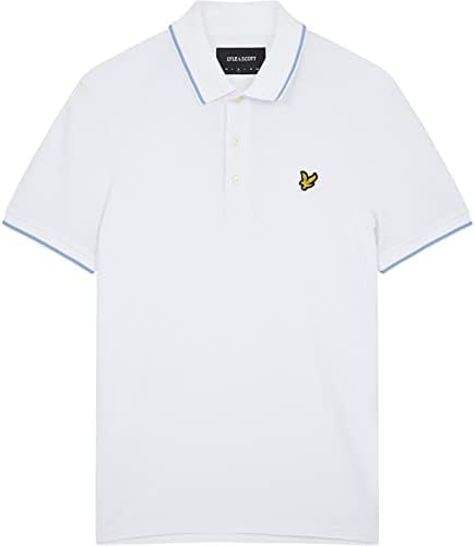 Lyle & Scott Męska Koszulka polo Tipped, niebieski
