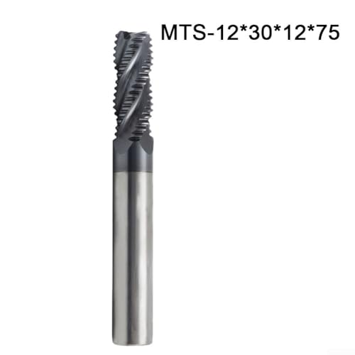 Fresa per sgrossatura in metallo duro con 4 denti, rivestimento AlTiN per resistenza all'ossidazione e stabilità dei bordi, adatta per acciaio, rame, alluminio e plastica (12 mm)