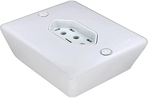 Tomada Sobrepor 10A 2P+T Sistema X - Ilumi, 363140