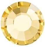 Preciosa Viva Hot Fix Flatback Rhinestones - Choose Your Size - Color: Light Topaz - 144 Pieces (SS12 (3.00-3.20mm))