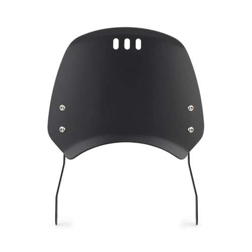 Pare-brise moto universel réglable avec support déflecteur de vent noir