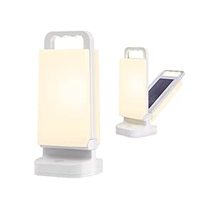 Lepwings LED Campinglampe Solar, Camping Laternen Dimmbar Touch 4400 mAh Notstrombank, IPX4 Wasserdicht Tischlampe Innen…