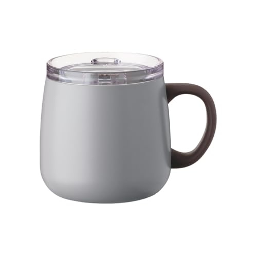 アトラス カフェリンク スライドフタ付きマグカップ 280ml 真空断熱 保冷 保温 ホット アイス コーヒー 直接ドリップ可能 アッシュ AFSM-300ASHの商品画像（Amazon）
