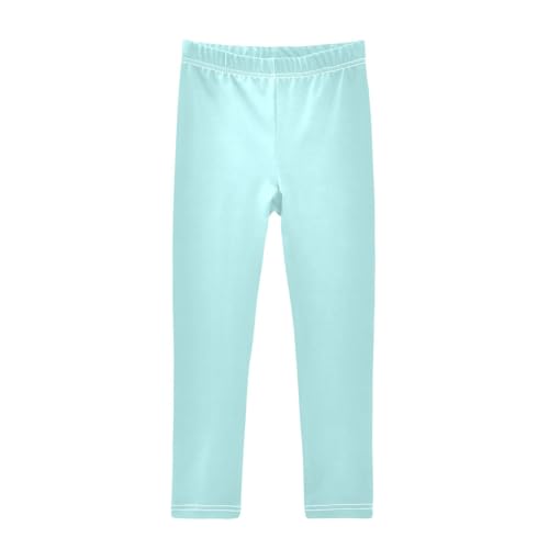 GuoChe Pale Turquoise Blue Girls Shorts Cotton Cartwheel Shorts Leggings for Vacation