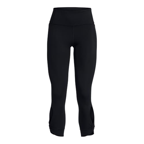 Under Armour Women's Movement Twist Ankle Leggings, (001) Black / / Metallic Silver, X-Small by Under Armour - Image 4