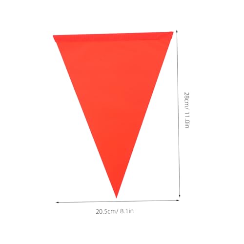 ibasenice 6Pcs High Visibility Reflective Bike Safety Flags Bright Triangular Warning Flags for Enhanced Cycling Safety Easy to Install and Carry for All Ages