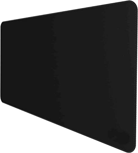 True Face Mouse Pad Keyboard Mat Gaming 90 cm x 40 cm For PC Laptop Desktop Professional Office Home Work Mousepad Black