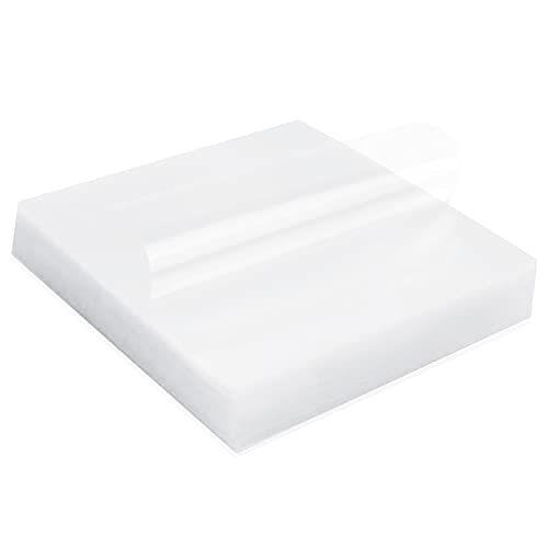 500 envoltorios transparentes de celofán para caramelos, envolturas cuadradas antiadherentes para caramelos, chocolate, piruleta, 5 x 5 pulgadas, natural