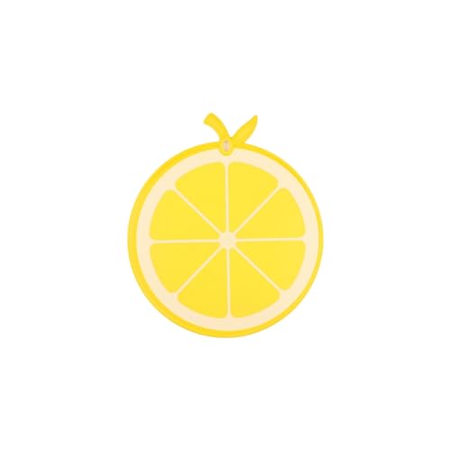 Tagliere a forma di frutta,Taglieri di plastica,Taglieri del fumetto per la cucina,Tappetino da taglio antiscivolo (fetta di limone)