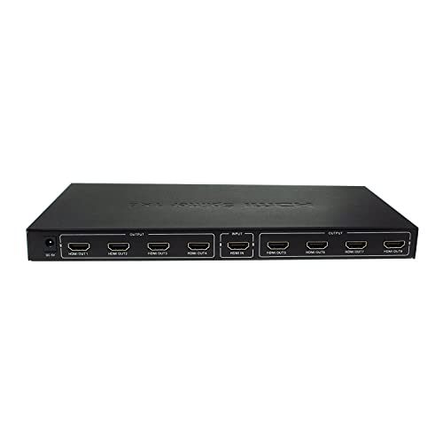 Image of HDMI Cable Adapter VGA to HDMI, 1080P VGA to HDMI Adapter for Computer, Desktop, Laptop, PC, Monitor, Projector, HDTV (1 X 8 HDMI SPLITTER ADAPTER)