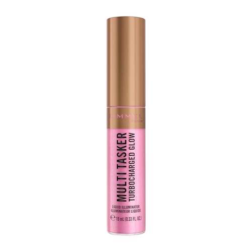Rimmel Multi Tasker Turbocharged Glow róż rozświetlający do twarzy w płynie, 001 Not a Basic B, 10 ml
