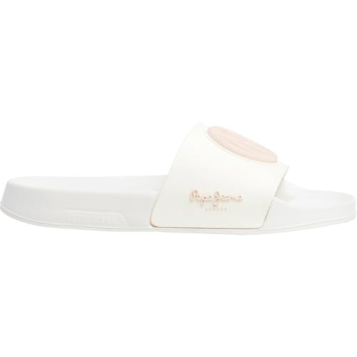 Pepe Jeans Femme Slider Brand W les claquettes parfaites pour la plage et l'été