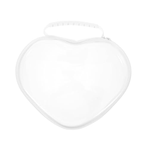 Beatifufu Bolsa Transparente para Maquillaje con Estuche Rígido Forma de Organizador de Viaje para Mujer Bolsa de Almacenamiento para Cosméticos y Artículos de Tocador Grande Resistente y