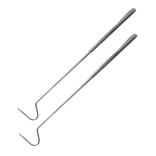 Toddmomy 2pcs Retractable Snake Premium Reptile Hooks for Safe Handling and Catching Snakes The Wild