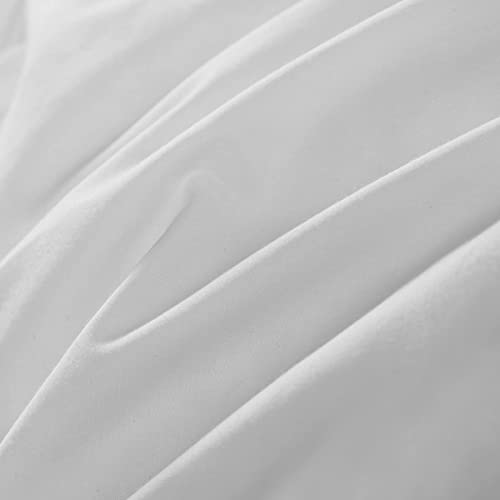 Goose Down Comforter All Season, Duvet Insert Hypoallergenic, Down Comforter Year Round, White Goose Down Comforter Twin Heavy, 35 Ounces 650 Fill Power Fluffy, Twin 68 Inches By 90 Inches, White #TOP7