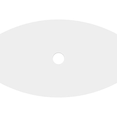 Image of Ekena Millwork CMP10X6KY-01000 Kailey Architectural Grade PVC Contemporary Urethane Ceiling Medallions 10 inchW x 6 5 /8 inchH x 1 inchID x 5 1 /4 inchC x 1 inchP