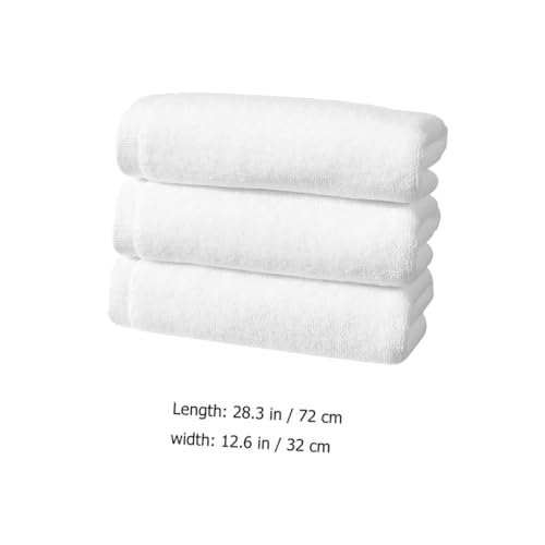 Serviettes coton absorbantes (lot de 3) blanc multi usages pour la maison - 5