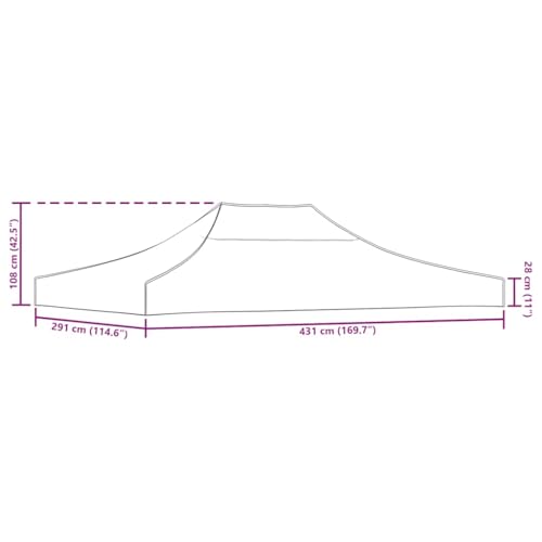 Lona de carpa 4,5x3m impermeable que soluciona filtraciones en su jardín 7