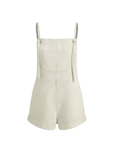 Image of CIDER Overall Shorts For Women Jean Denim Rompers Loose Fit Overalls | Cute Romper, Adjustable Strap Shortalls, Summer Casual Outfits