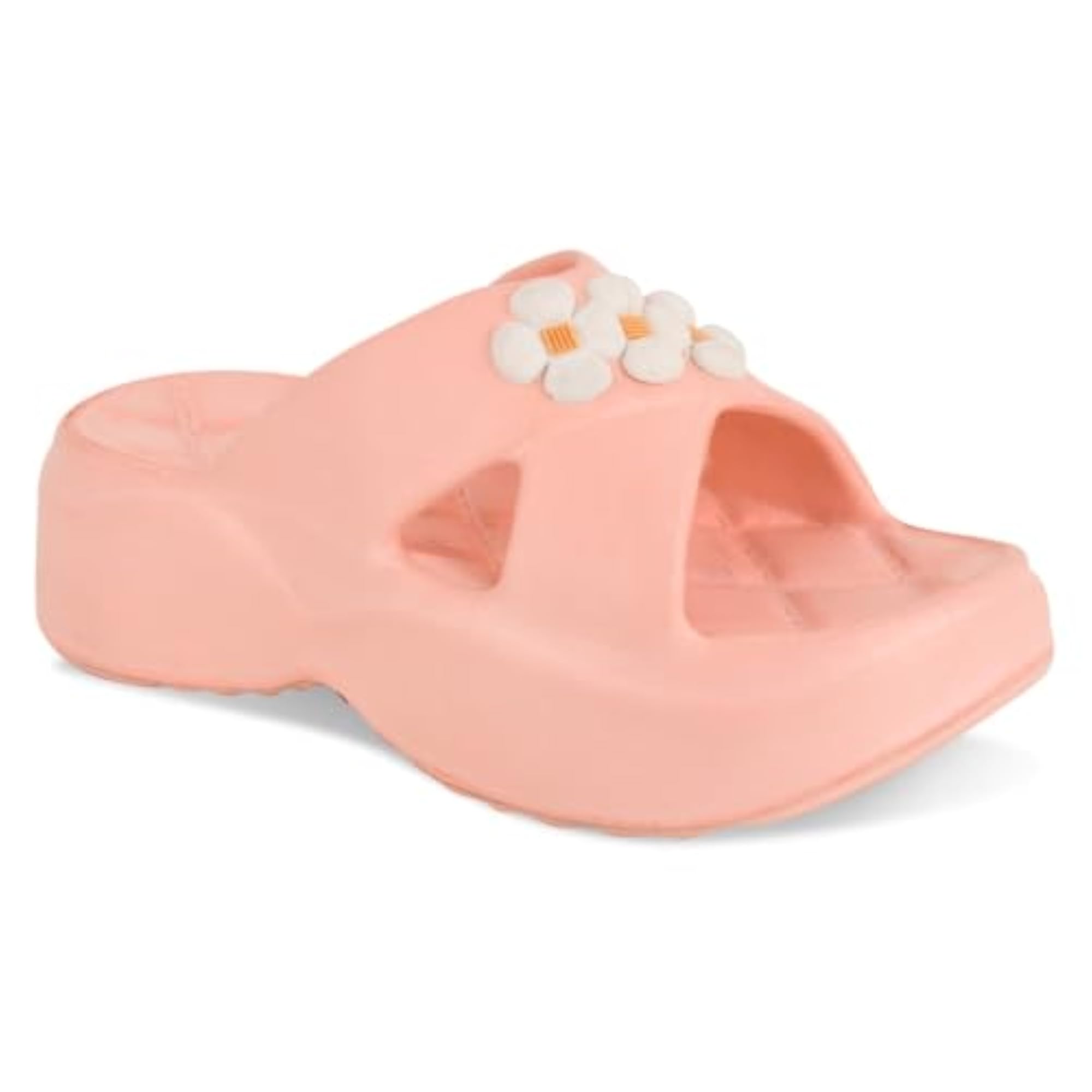 Floral Platform Slides, EVA Casual Slipper, Available in Sizes