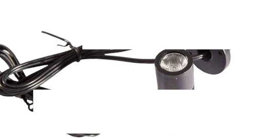 Xking Dimmable LED1.5W 12VDC Mini Spotlight Jewelry Showcase Display Lighting Fixture Black Shell Surface Mount with Online PWM Dimmer(Pack-6,Warm White 3000k)