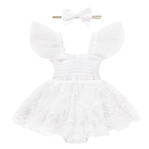 Baby Girl Clothes Infant Tulle Romper Ruffe Sleeveless Bodysuit Baby Girl Outfits Infant Girl Dress 0-18M