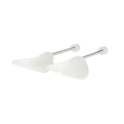 Incutex 4 Paires Embauchoirs de Chaussures tailles variables EU 38-44, Forme Chaussure en Plastique pour Hommes Femmes, Adaptés aux Baskets, Chaussures Plates, Mocassins, Transparent