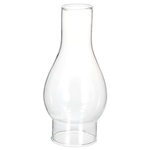 SEWOART Abat-Jour En Verre Transparent Pour Lampe À Huile Cheminée De Remplacement 6.50X3.00In Abat-Jour Vintage Pour Lampe À Pétrole Décoratif Et Pratique