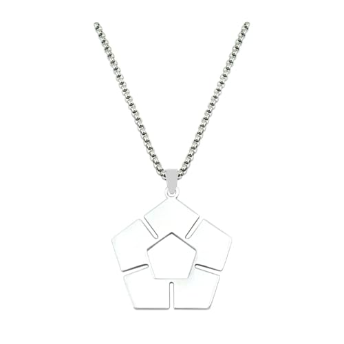 Soccer Anime Blue Lock Pendant Chain Cosplay Jewelry Accessory Necklace - Silver