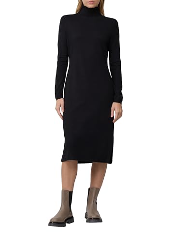 s.Oliver Rollkragen-Feinstrickkleid im Slim Fit aus Viskosemix