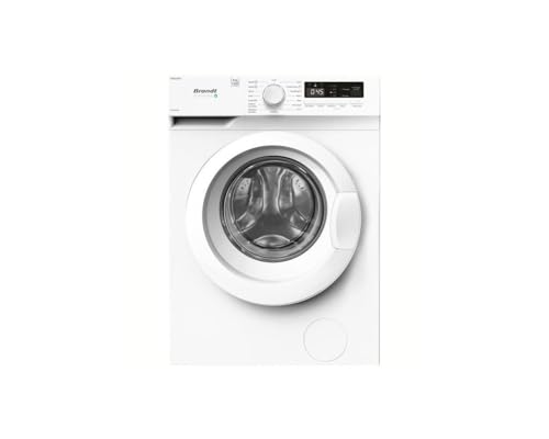 Lave-Linge hublot - Pose Libre - BRANDT - WFB393QW - 9 kg - Induction - 60 cm - 1400 TRS/Min - Blanc