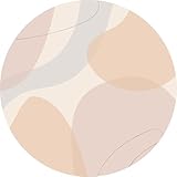 VINILIKO Design | Alfombra Vinílica Redonda Tatiana [Diam] 180 cm - Antideslizante, Impermeable, Lavable - Varios Tamaños - Alfombra Vinilo Salón, Cocina