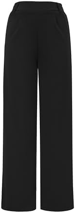 AFITNE Womens Wide Leg Work Pants High Waist Pull On Dress Pants ...