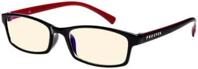 Prospek Blue Light Reading Glasses for Men and Women, Computer Glasses Men and Women, Blue Light Blocking, Regular, 0.0 Diopters