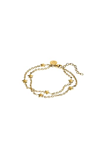 Bracelet Star anti-ternissement en acier plaqué or, bijou ajustable sans risque
