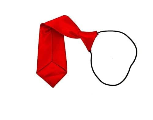 THE BOW TIE HOUSE Adjustable Satin Neck Tie for Kids | Neck Tie for Boys | Toddler & Youth Necktie | Perfect for Weddings, Graduations, School Uniforms, and | Red - 6 to 10 Years 3