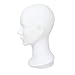 MIAOMANZI PVC Mannequin Head White Female Manikin Dummy Stand Model Display Hat Scarf Wigs Hair Glasses Hat Beauty Styling Tool (White)