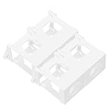 Generic 4pcs 22mm White Din Rail Mounting Brackets for Push Button Switches Potentiometer Emergency Stop