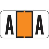 Jeter Alpha Ring Book Replacement Page (5 Pages 120 Labels) (Letter A-Orange)