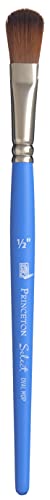 Princeton Select Artiste, Series 3750, Paint Brush for Acrylic, Watercolor and Oil, Oval Mop, 1/2 Inch