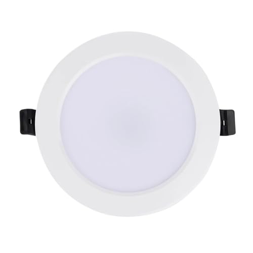 Lámpara LED empotrada de techo redonda de 6W en blanco frío para instalaciones de CA CC 12V-36V