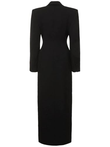 Blazer long femme col châle manteau veste de costume chic robe soirée formelle