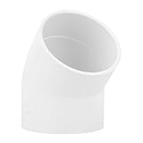 Lswteiz Conector de tubería de PVC de 4 pulgadas y 45 grados (enchufe x enchufe) para muebles,