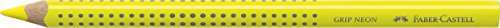 Crayon néon jaune Faber-Castell 114807 : lot de 12 crayons de bois pour traçage