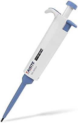 TAISITESMART Micropipette 100ul-1000ul Single Channel Pipettor Adjustable Micro Pipette for Laboratory School High Accurate Lab Pipette