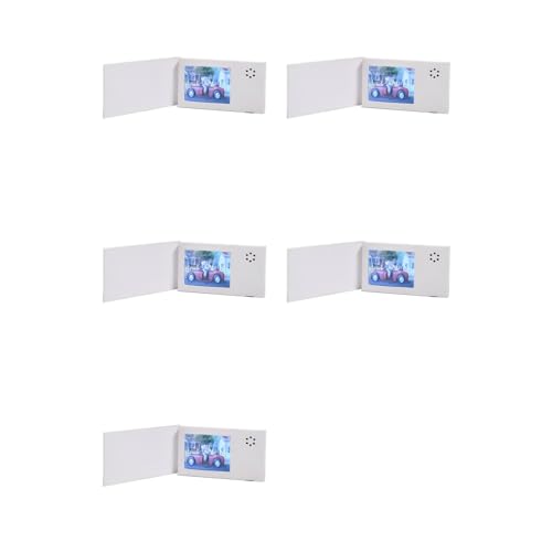 Carte de voeux vidéo LCD 128 Mo lot de 5 invitations anniversaires et cadeaux personnalisés