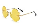 Novelty Duck Sunglasses for Adults, Frameless Yellow Duck Glasses Fun Party Eyewear, Funny Gag Gifts for Women...