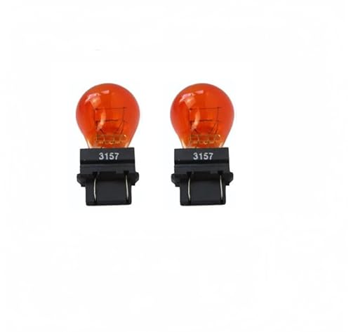 Kadiby 3157NA Bulb 4157NA Bulbs 12v 27/7w Parking/Turn Signal/Daytime Running Lamp(DRL) Amber Car Light Bulbs Auto Signal Bulb Fit for F150 F250-F350 Fiesta Expedition Grand Cherokee (2 Pack)